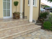 Treppe fliesen - Außen